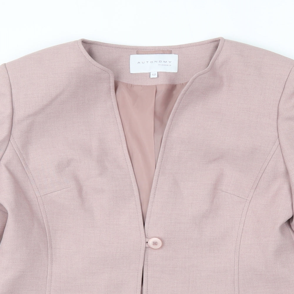 Autonomy Womens Pink   Jacket  Size 12