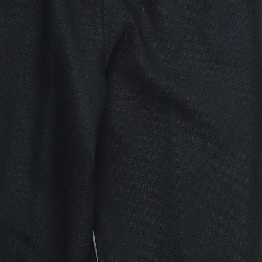 Womens UK Size 14 M&S Regular Fit Dress Pants Black Trousers