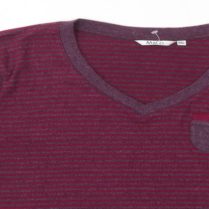 Womens UK Size 2XL M&Co Purple Pullover Jumper
