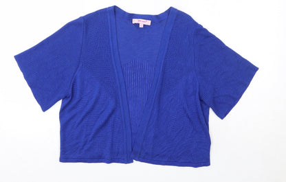 Womens UK Size 14 M&S Blue Cardigan Jumper