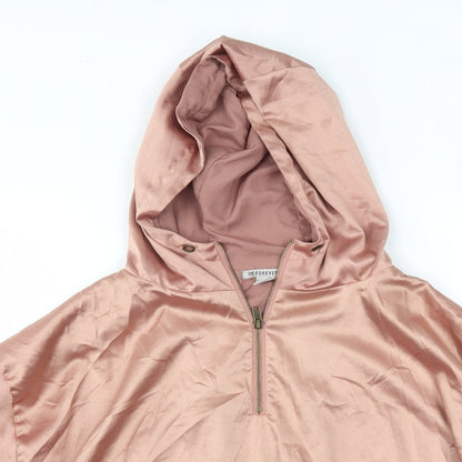Womens UK Size S FOREVER 21 Pink Pullover Hoodie