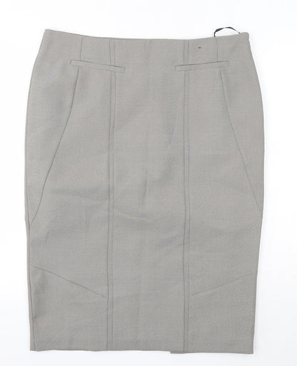 Primark Womens Grey  Polyester Straight & Pencil Set Size 16