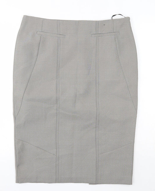Primark Womens Grey  Polyester Straight & Pencil Set Size 16