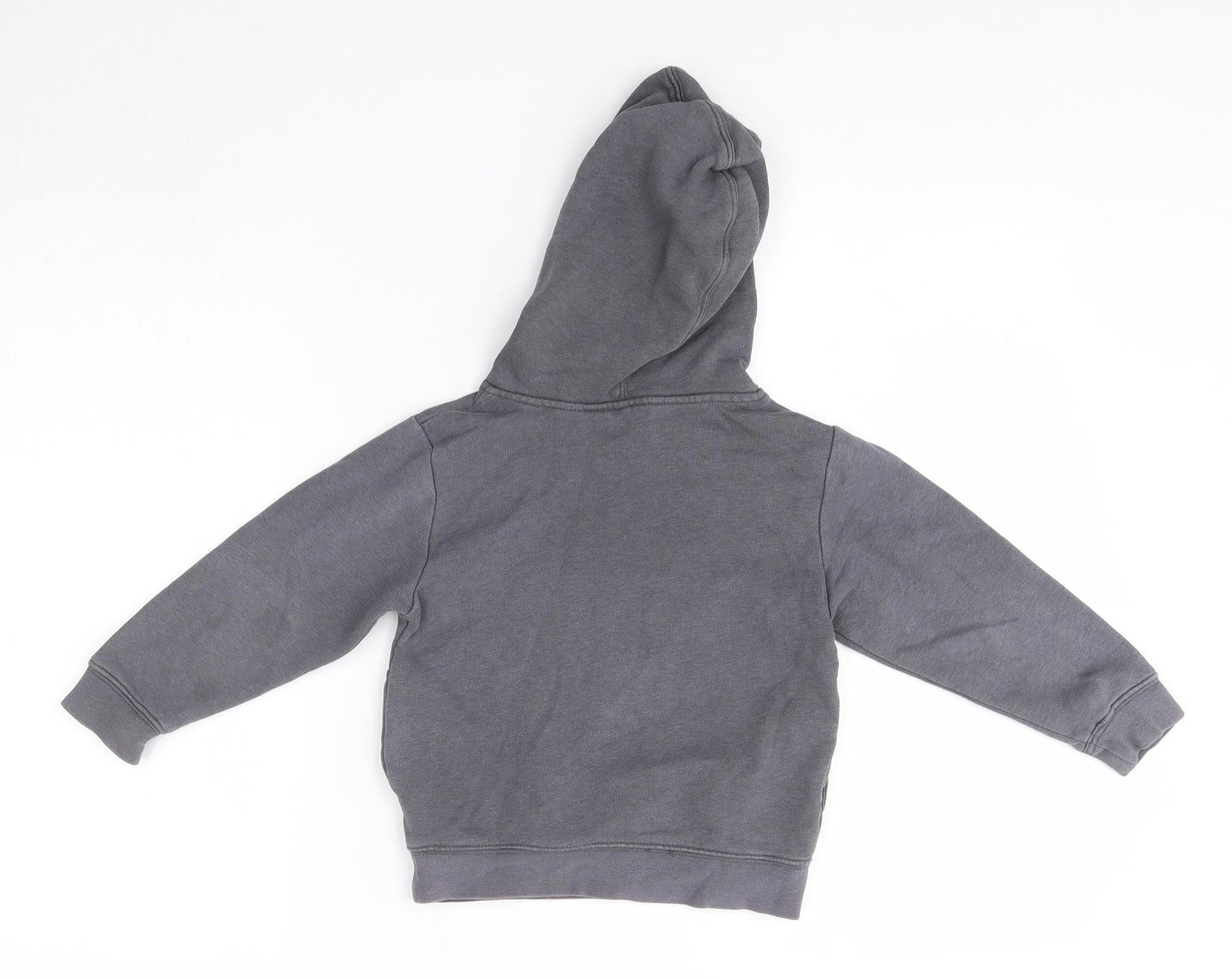 H&M Girls Grey  Cotton Pullover Hoodie Size 3-4 Years   - Angry Birds