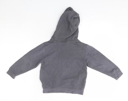 H&M Girls Grey  Cotton Pullover Hoodie Size 3-4 Years   - Angry Birds