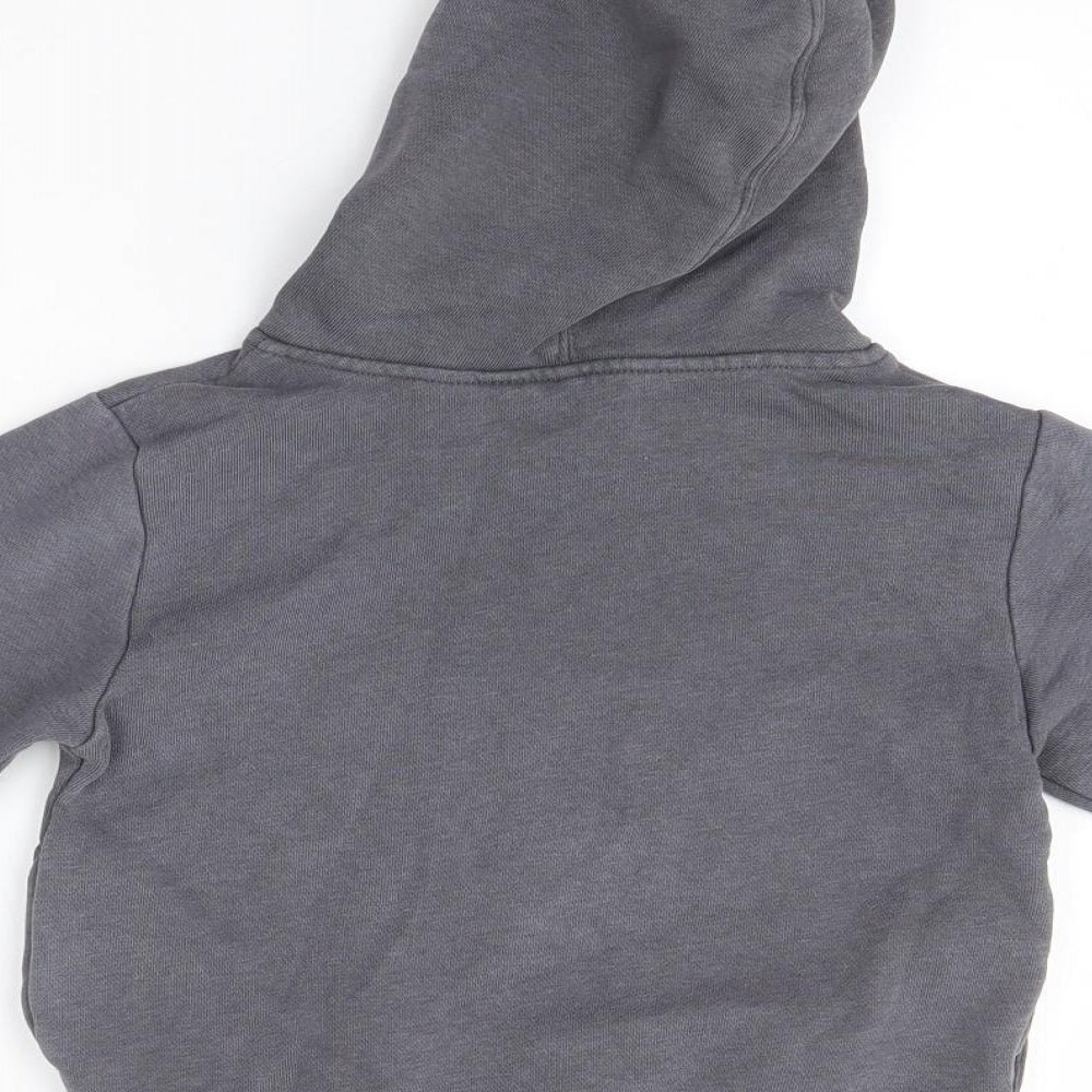 H&M Girls Grey  Cotton Pullover Hoodie Size 3-4 Years   - Angry Birds