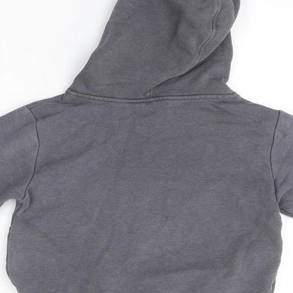 H&M Girls Grey  Cotton Pullover Hoodie Size 3-4 Years   - Angry Birds
