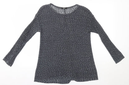 Womens UK Size 14 M&S Blue Pullover Jumper