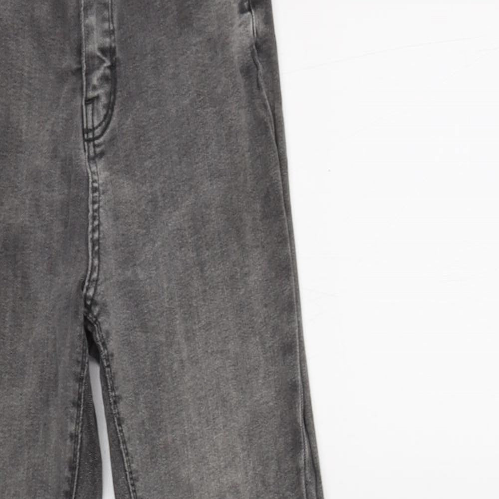 Primark Womens Grey  Cotton Jegging Jeans Size 10 L28 in Regular Button
