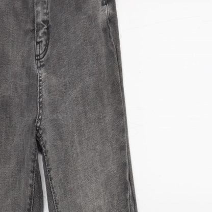 Primark Womens Grey  Cotton Jegging Jeans Size 10 L28 in Regular Button