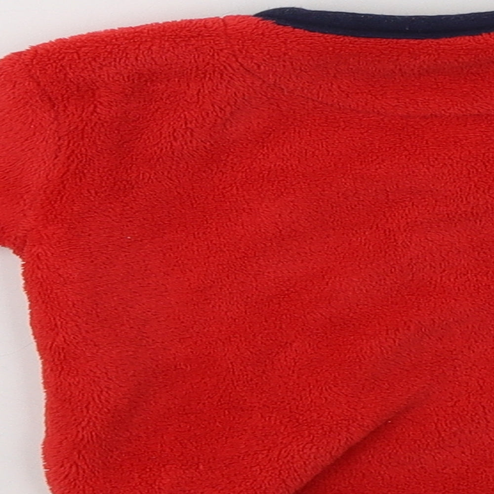 Early Days Baby Red  Polyester  Pyjama Top Size 12-18 Months  Button - Digger