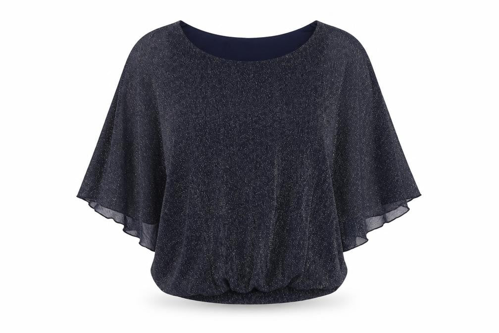 Womens UK Size 10 Dorothy Perkins Blue Basic Blouse