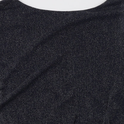 Womens UK Size 10 Dorothy Perkins Blue Basic Blouse