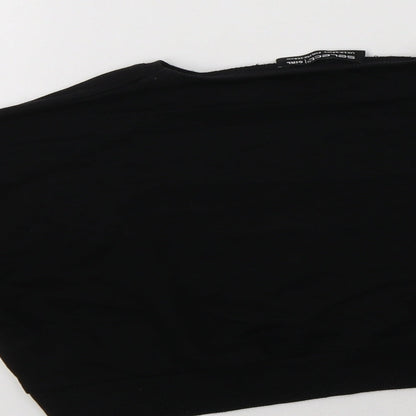 Select Girls Black  Cotton Pullover Sweatshirt Size 12-13 Years   - New York