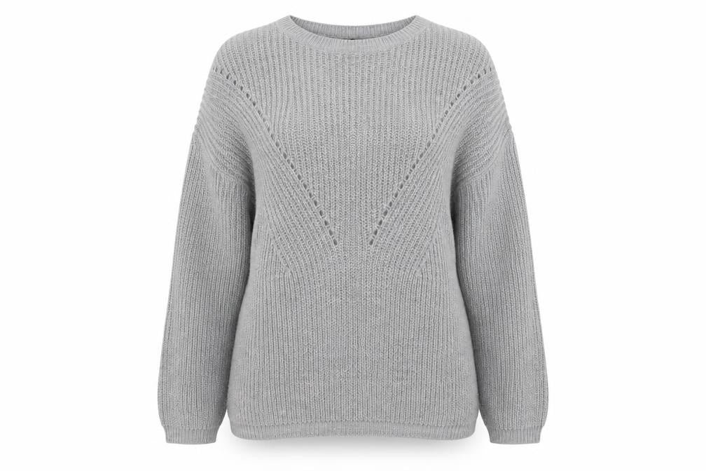 Womens UK Size XL Peacocs Grey Pullover Jumper