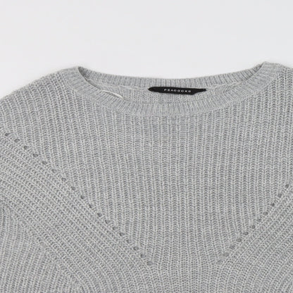 Womens UK Size XL Peacocs Grey Pullover Jumper