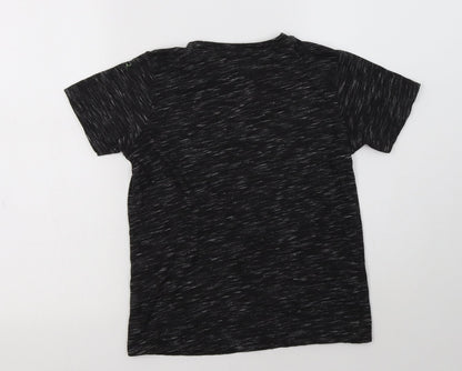 Matalan Boys Grey  Polyester Basic Polo Size 10 Years Crew Neck  - WIFI