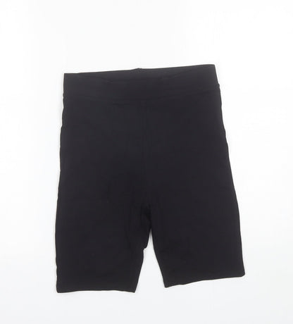 COLLUSION Womens Black  Polyester Biker Shorts Size 8 L8 in Regular