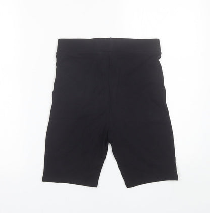 COLLUSION Womens Black  Polyester Biker Shorts Size 8 L8 in Regular