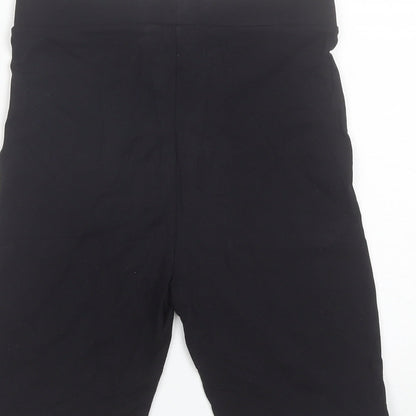 COLLUSION Womens Black  Polyester Biker Shorts Size 8 L8 in Regular