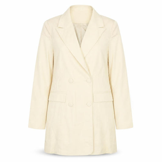 Womens UK Size 8 Misspap Yellow Overcoat