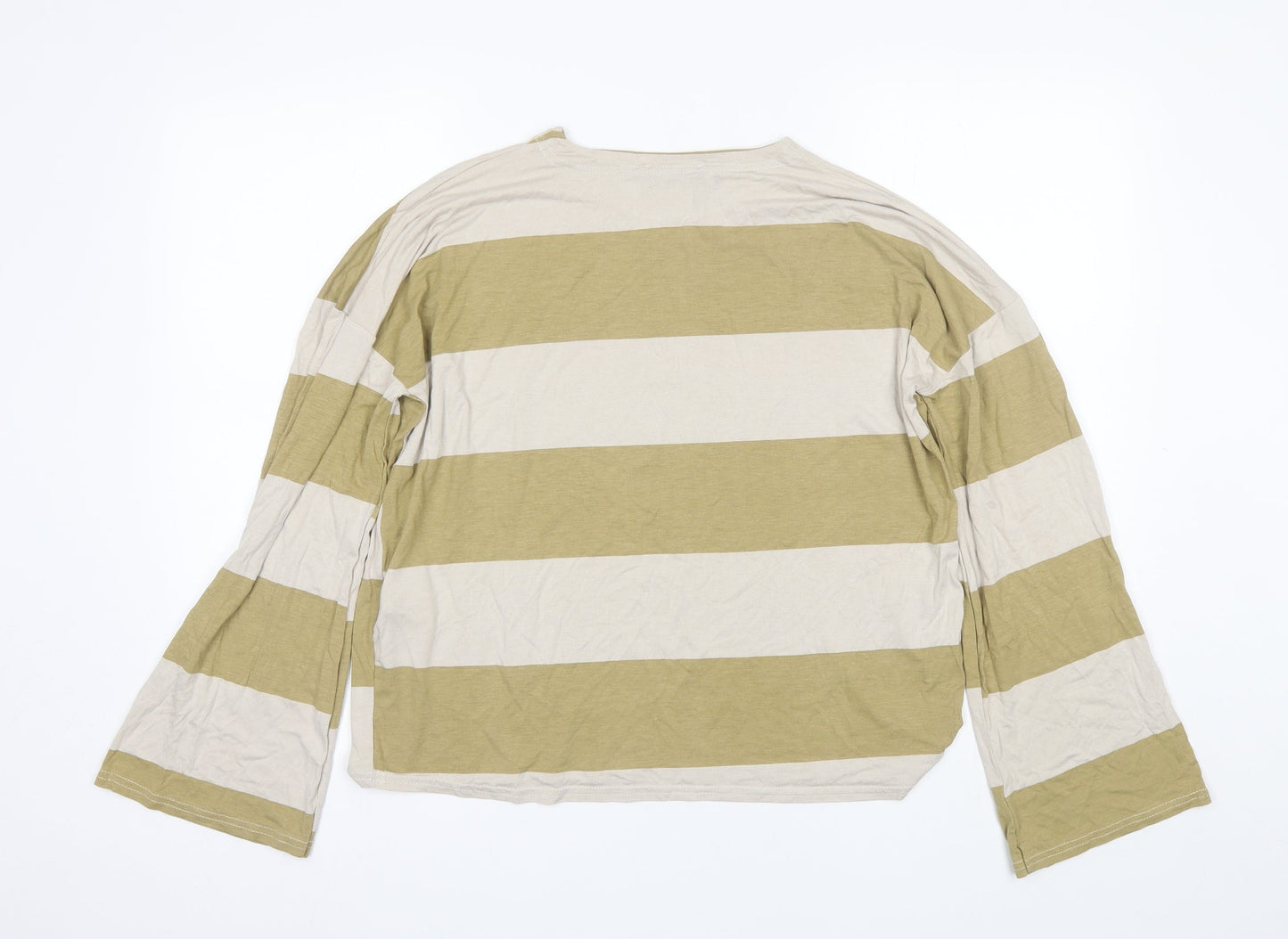 Womens UK Size 10 Missguided Brown Basic T-Shirt