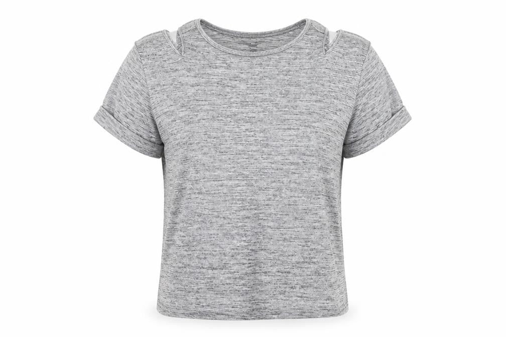 Womens UK Size 10 Topshop Grey Basic Blouse