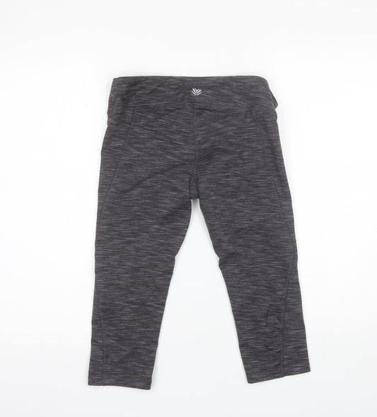 FOREVER 21 Womens Grey  Polyester Blend Compression Leggings Size M L17 in Regular