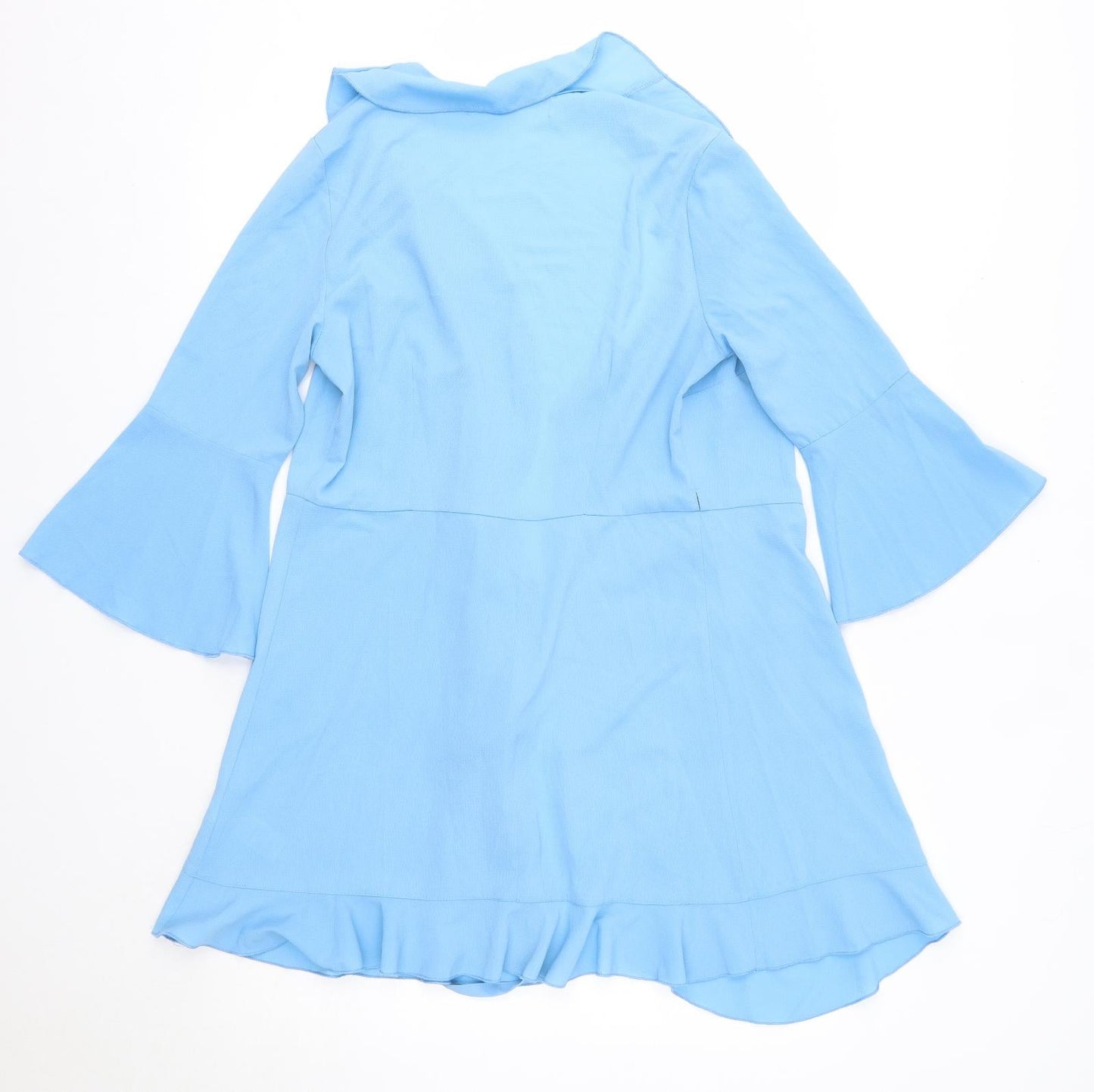 Outrageous Fortune Womens Blue V-Neck  Polyester Cardigan Jumper Size 12