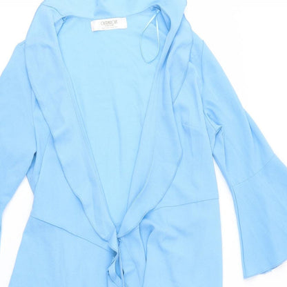 Outrageous Fortune Womens Blue V-Neck  Polyester Cardigan Jumper Size 12
