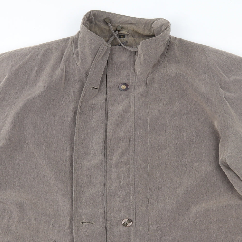 Womens UK Size 16 Telemac Grey Overcoat