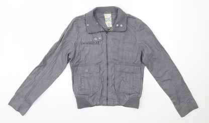 Front view of Fresh Sport women’s grey jacket, size UK 12