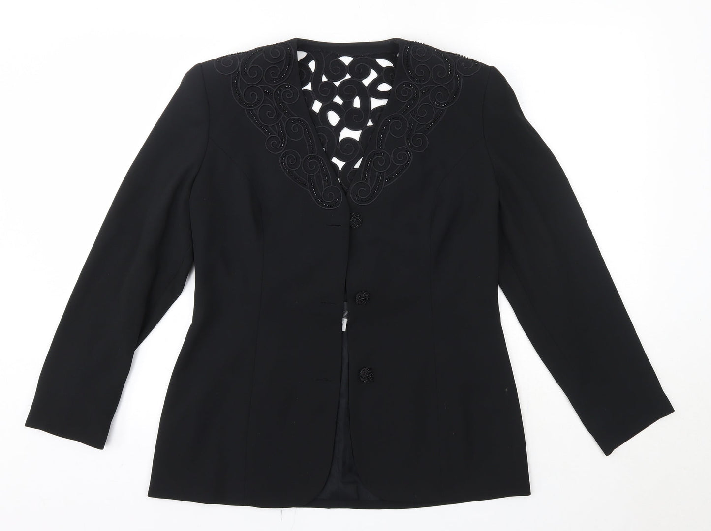 Womens UK Size 12 Gina Black Jacket