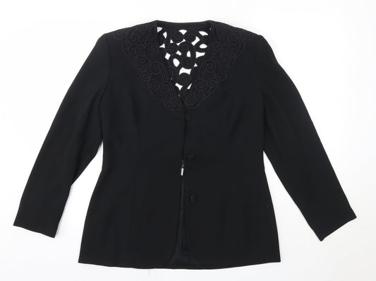 Womens UK Size 12 Gina Black Jacket