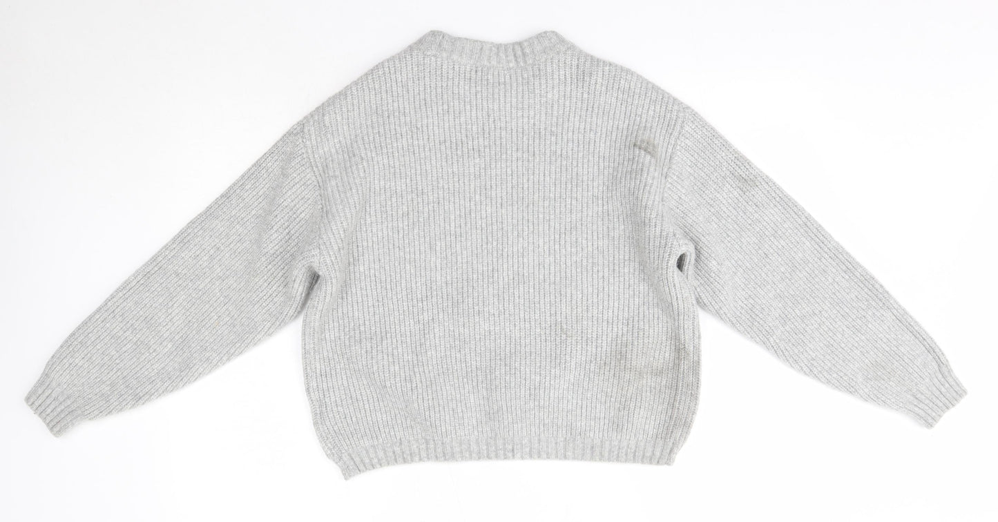 Womens UK Size XS H&M Grey Pullover Jumper