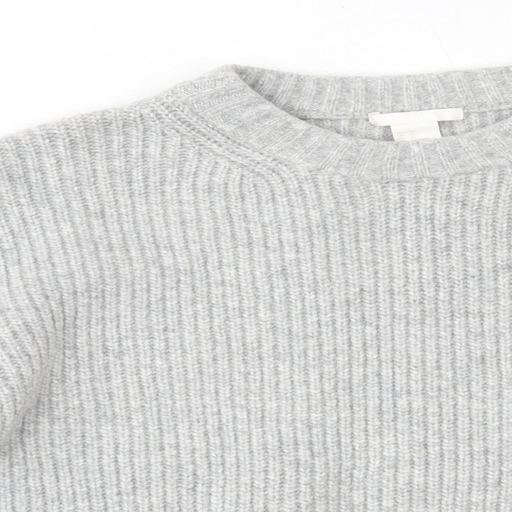 Womens UK Size XS H&M Grey Pullover Jumper