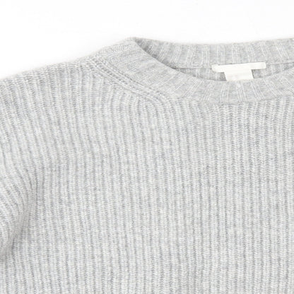 Womens UK Size XS H&M Grey Pullover Jumper