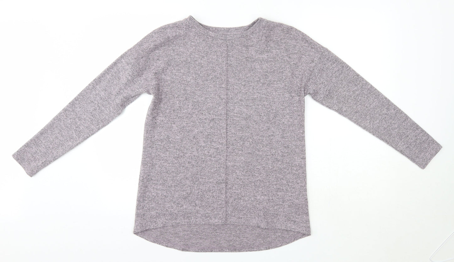 Womens UK Size 8 Peacocks Purple Pullover Jumper