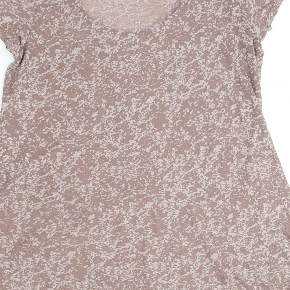Womens UK Size XL M&Co Brown Basic Blouse