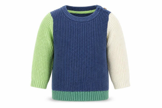 M&S Baby Multicoloured  100% Cotton Pullover Jumper Size 9-12 Months