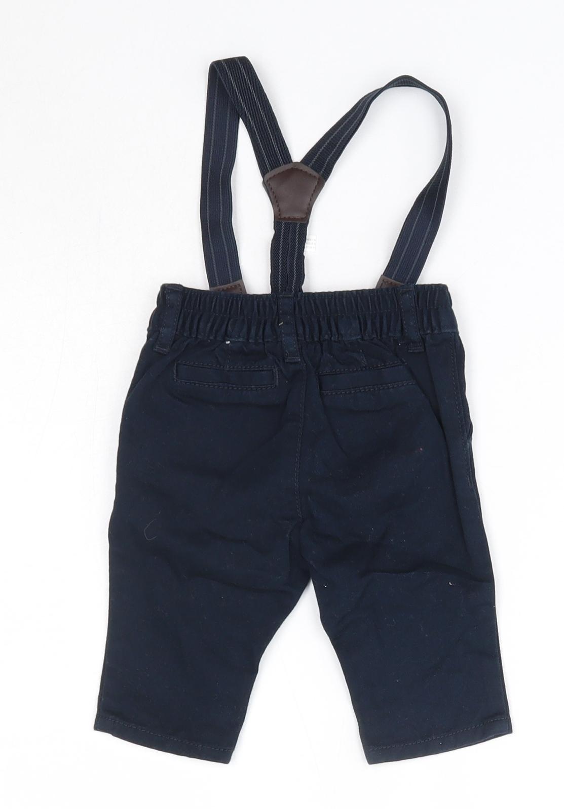 The Children's Place Baby Blue  100% Cotton Dungaree One-Piece Size 0-3 Months
