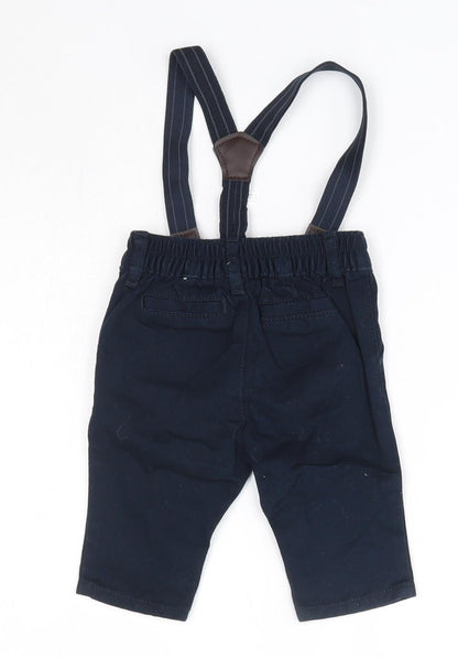 The Children's Place Baby Blue  100% Cotton Dungaree One-Piece Size 0-3 Months