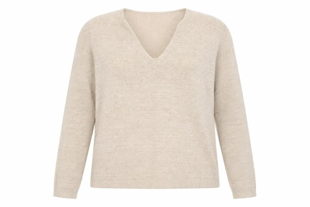 Womens UK Size L MNG Beige Pullover Jumper