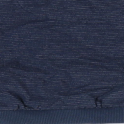 Florence and Fred Boys Blue Striped Cotton Pullover Sweatshirt Size 2-3 Years  Pullover - Fine White Stripe Green Star Logo