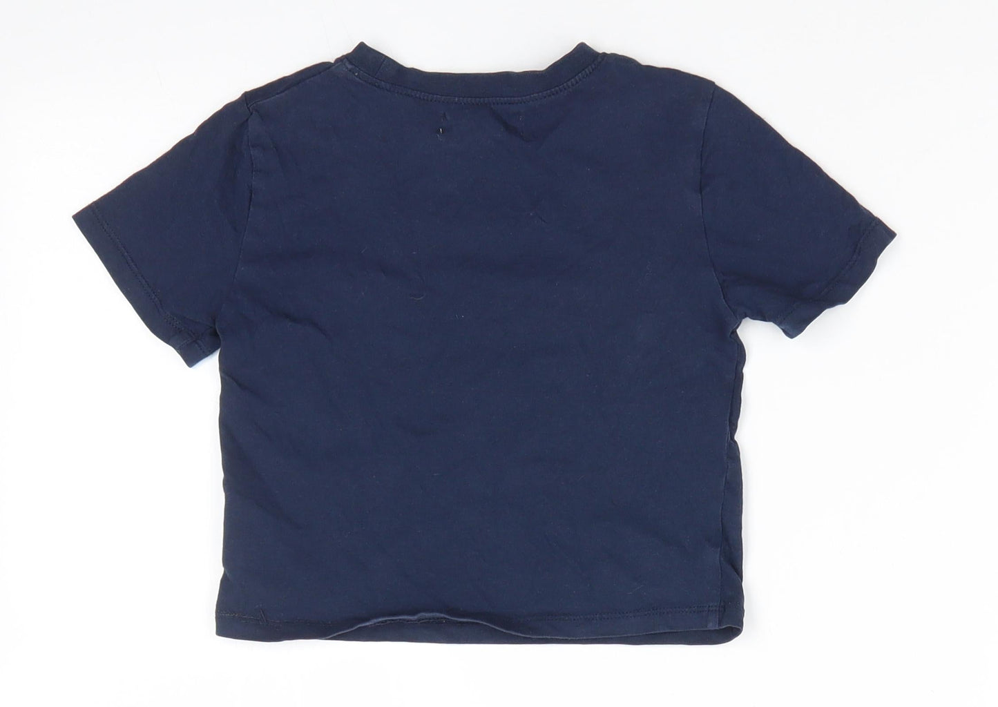 H&M Boys Blue  Cotton Pullover T-Shirt Size 2-3 Years Round Neck  - Original Sports Wear San Fran, CA