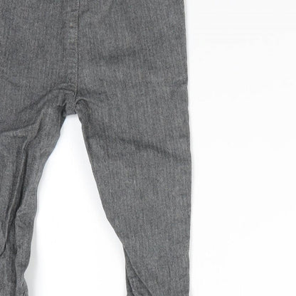 Nutmeg Boys Grey Herringbone Cotton Dungaree One-Piece Size 12-18 Months  Pullover