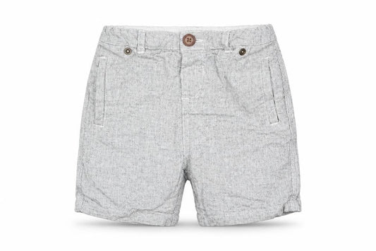 Primark Boys Grey Check Linen Dungarees Trousers Size 2-3 Years  Regular Button - Linen Look trousers