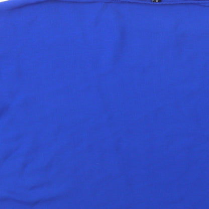 Womens UK Size XL Stradivarius Blue Basic Blouse