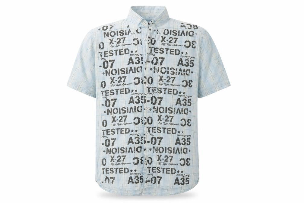 Mens UK Size L Jeans&Co Multicoloured  Button-Up Short Sleeve Casual Shirt