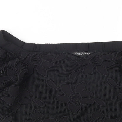 Womens UK Size 10 Miss Selfridge Black Basic Blouse